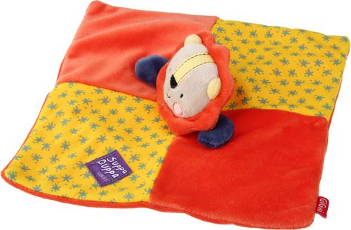 Show full view: EYS Suppa Puppa Lion Squeaker & Crinkle Paper Dog Plush Toy, Orange slide 2 of 4