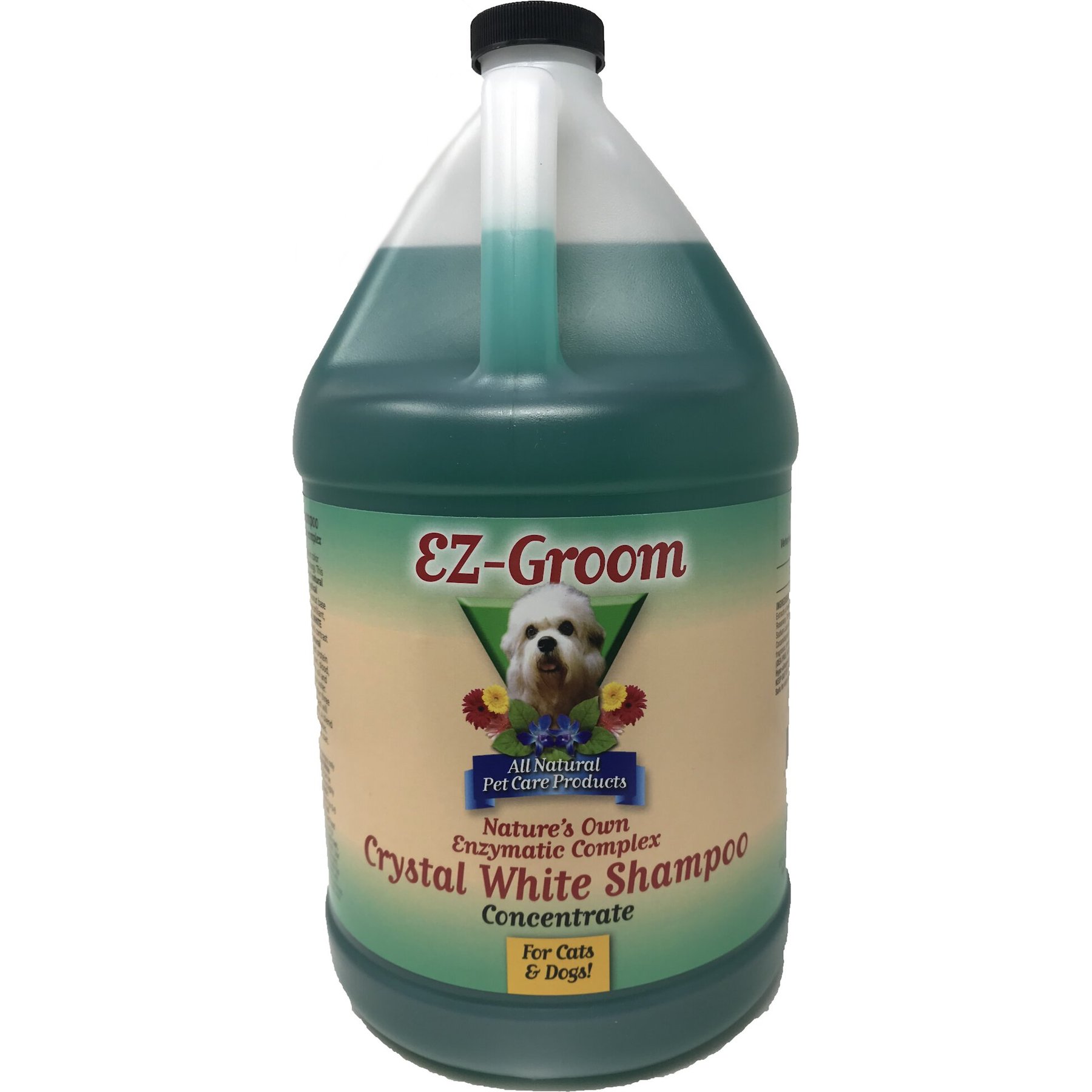 EZ Groom Crystal White Dog & Cat Shampoo, 1-gal bottle