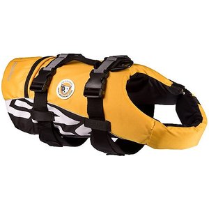 EzyDog Doggy Flotation Device Life Jacket, Yellow, Large 