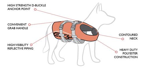 Show full view: EzyDog Doggy Flotation Device Life Jacket, Yellow, Medium  slide 4 of 9