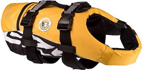 Show full view: EzyDog Doggy Flotation Device Life Jacket, Yellow, X-Small  slide 2 of 9