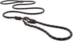 EzyDog Luca All-In-One Dog Slip Collar & Leash, Black, Lite