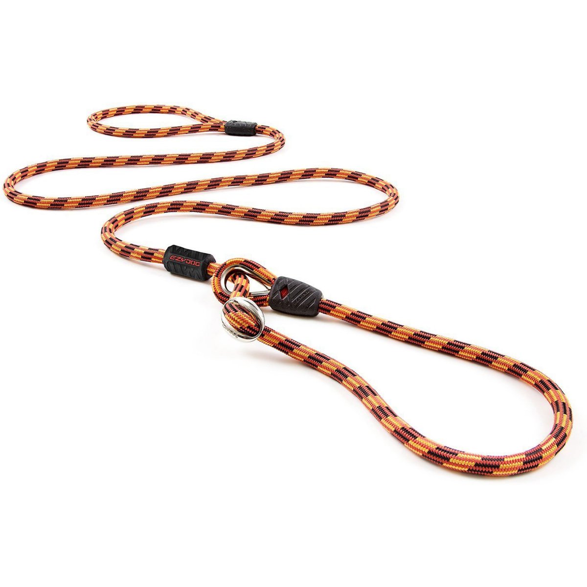 EzyDog Luca All-In-One Dog Slip Collar & Leash, Orange, Lite