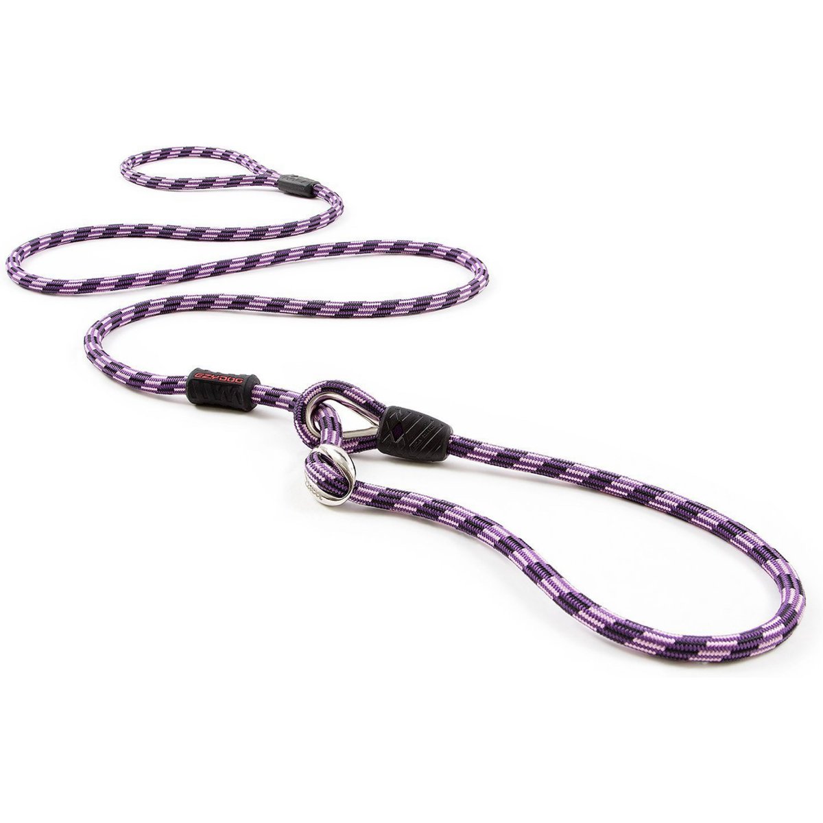 EzyDog Luca All-In-One Dog Slip Collar & Leash, Purple, Lite