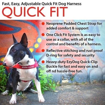 Show full view: EzyDog Quick Fit Dog Harness, Black, Medium slide 7 of 14