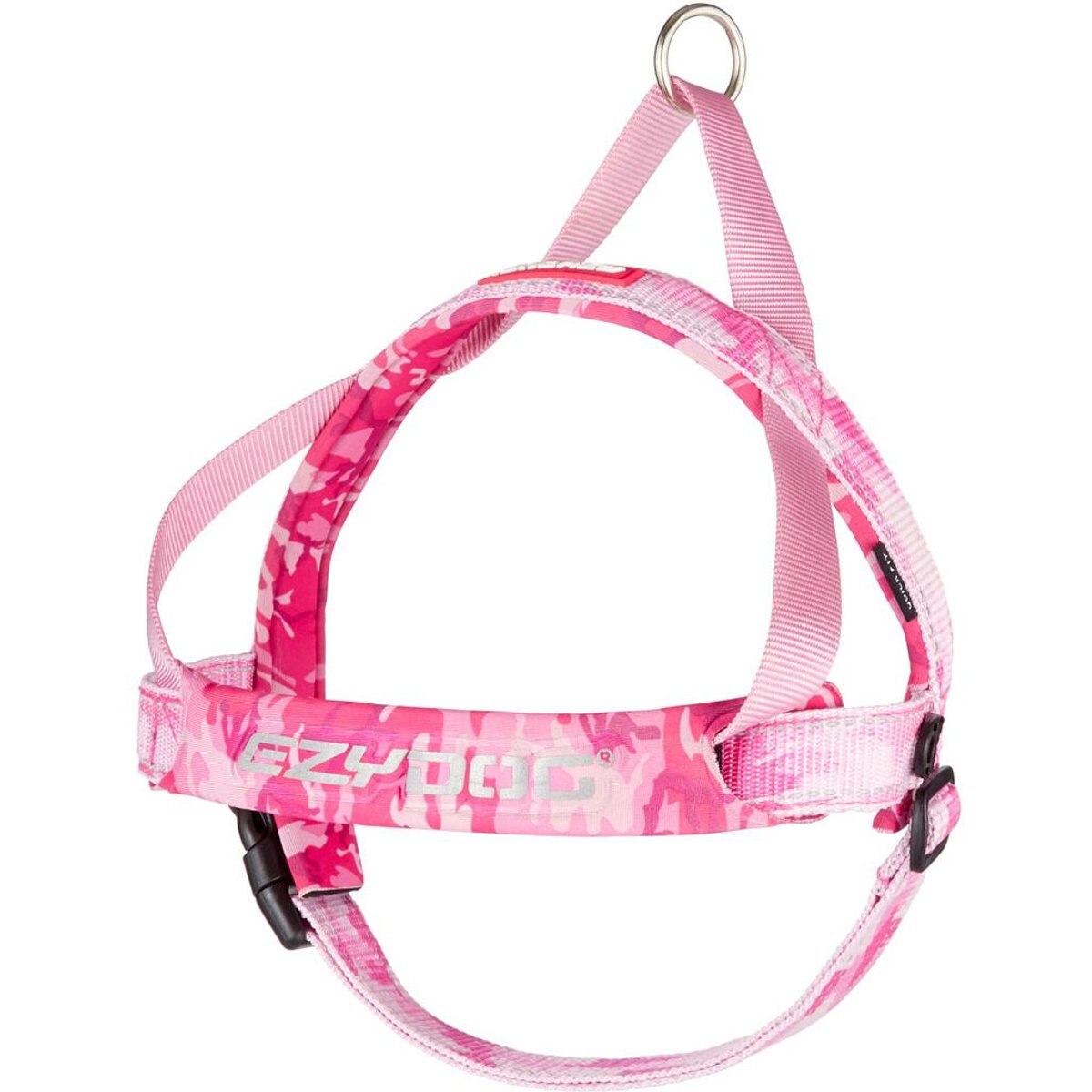 EzyDog Quick Fit Dog Harness, Pink Camo, Large