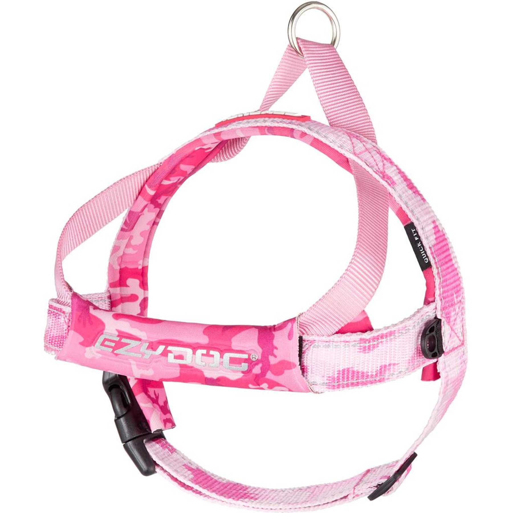 EzyDog Quick Fit Dog Harness, Pink Camo, Medium