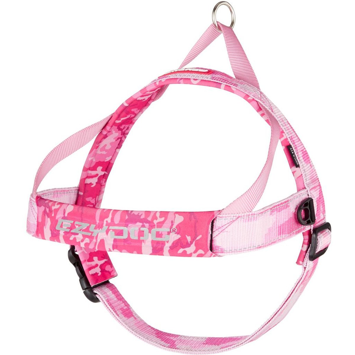 EzyDog Quick Fit Dog Harness, Pink Camo, X-Large