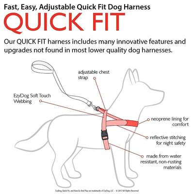 Show full view: EzyDog Quick Fit Dog Harness, Pink Camo, X-Large slide 9 of 13