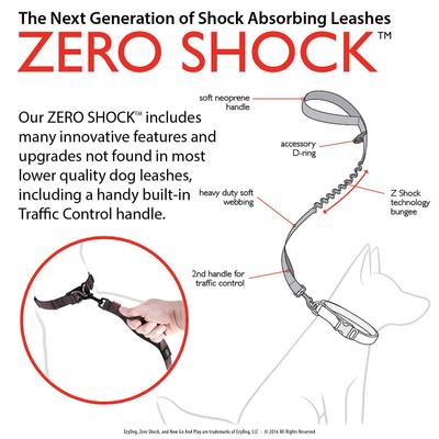 Show full view: EzyDog Zero Shock Absorbing Dog Leash, Black, 25-in slide 3 of 8