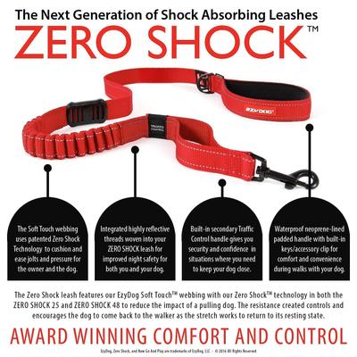 Show full view: EzyDog Zero Shock Absorbing Dog Leash, Pink Camo, 25-in slide 2 of 8