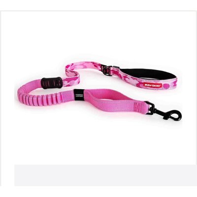 EzyDog EzyDog Zero Shock Absorbing Dog Leash, Pink Camo, 48-in