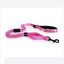 EzyDog Zero Shock Absorbing Dog Leash, Pink Camo, 48-in
