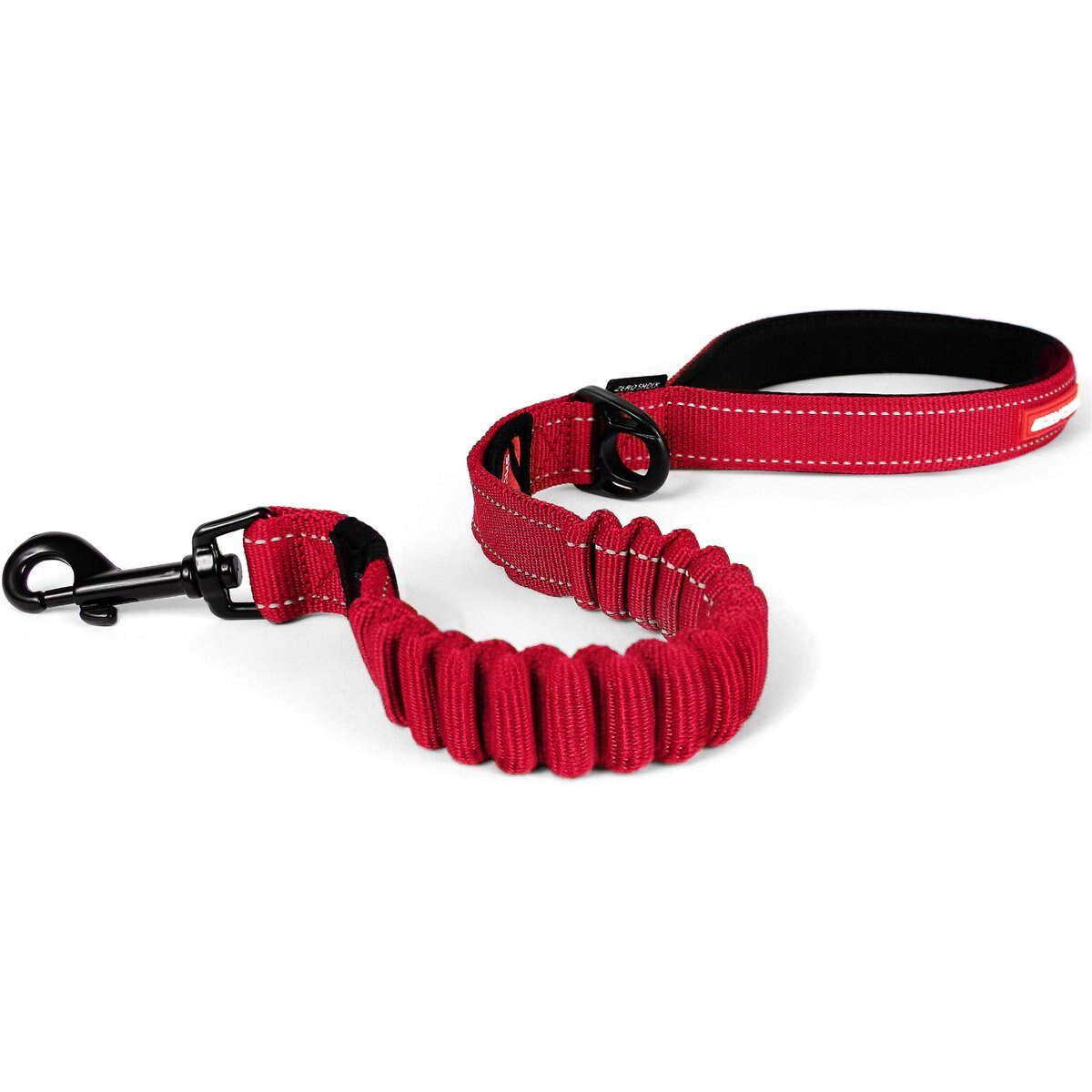 EzyDog Zero Shock Absorbing Dog Leash, Red, 25-in