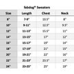 Show in main carousel: Fab Dog Super Chunky Turtleneck Dog Sweater, Navy, 10" slide 2 of 7