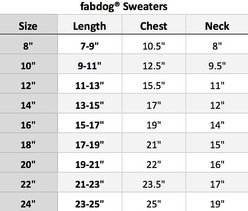 Fab Dog Super Chunky Turtleneck Dog Sweater, Red, 10" slide 2 of 5