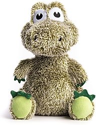 fabdog Alligator Fluffy Tough Squeaky Plush Dog Toy, Green, Large