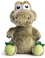 fabdog Alligator Fluffy Tough Squeaky Plush Dog Toy, Green, Small