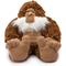 Show in main carousel: fabdog Big Foot Fluffy Tough Squeaky Plush Dog Toy, Brown, Small slide 1 of 5