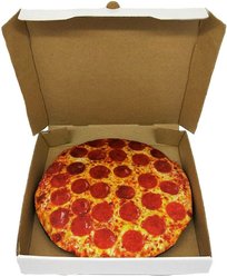 fabdog Box of Pizzas Squeaky Stuffing-Free Plush Dog Toy