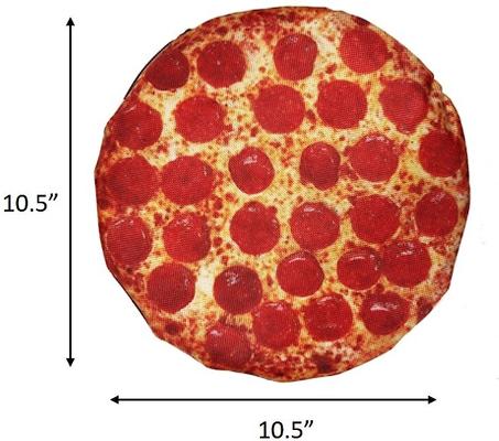 Show full view: fabdog Box of Pizzas Squeaky Stuffing-Free Plush Dog Toy slide 3 of 8