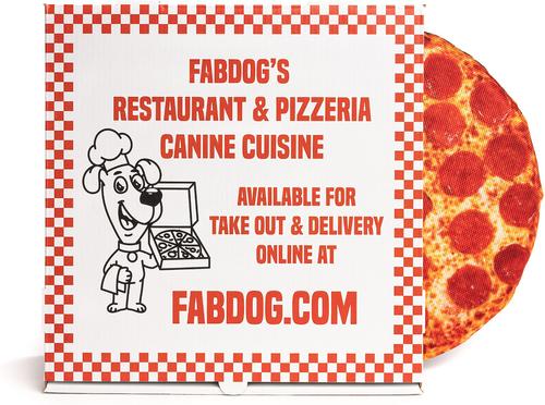 Show full view: fabdog Box of Pizzas Squeaky Stuffing-Free Plush Dog Toy slide 5 of 8