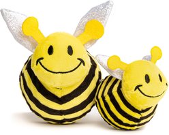 fabdog Bumble Bee Faball Squeaky Stuffing-Free Dog Toy, Yellow, Small slide 2 of 5