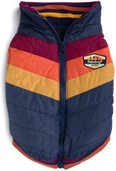 fabdog Chevron Dog Coat, Navy, 24-in slide 2 of 3