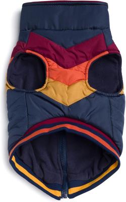 Show full view: fabdog Chevron Dog Coat, Navy, 24-in slide 4 of 5