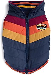 fabdog Chevron Dog Coat, Navy, 8-in slide 2 of 3
