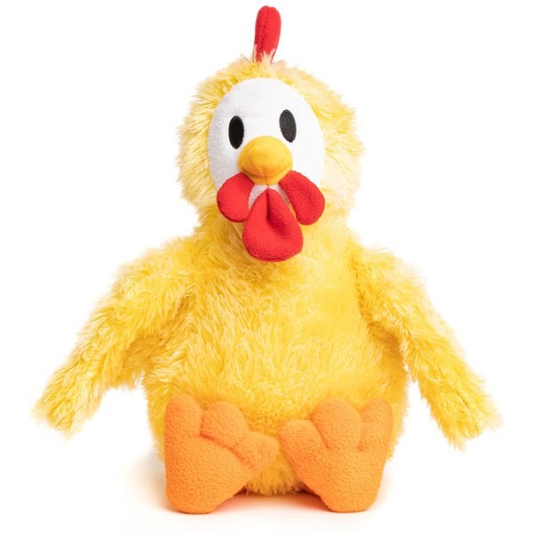 Charming Pet Headbangerz Chicken Squeaky Plush Dog Toy