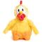 Show in main carousel: fabdog Chicken Fluffy Tough Squeaky Plush Dog Toy, Yellow, Small slide 1 of 5