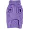 Show in main carousel: fabdog Chunky Turtleneck Solid Dog Sweater, Lilac, 24-in slide 2 of 3