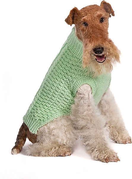 Show full view: fabdog Chunky Turtleneck Solid Dog Sweater, Mint, 18-in slide 1 of 5