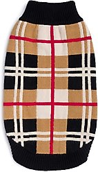 fabdog Classic Plaid Dog Sweater, 20-in