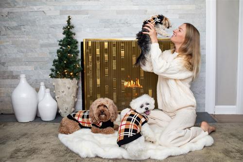 Show full view: fabdog Classic Plaid Dog Sweater, 22-in slide 3 of 3