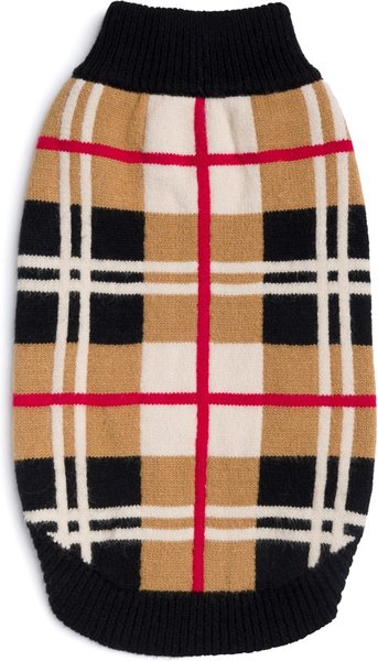 Show full view: fabdog Classic Plaid Dog Sweater, 8-in slide 1 of 3