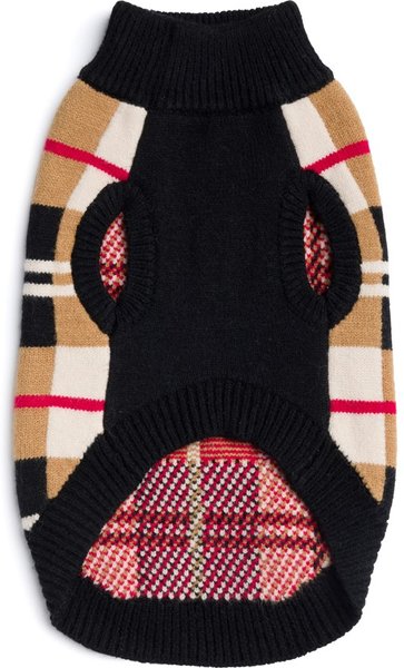 Show full view: fabdog Classic Plaid Dog Sweater, 8-in slide 2 of 3