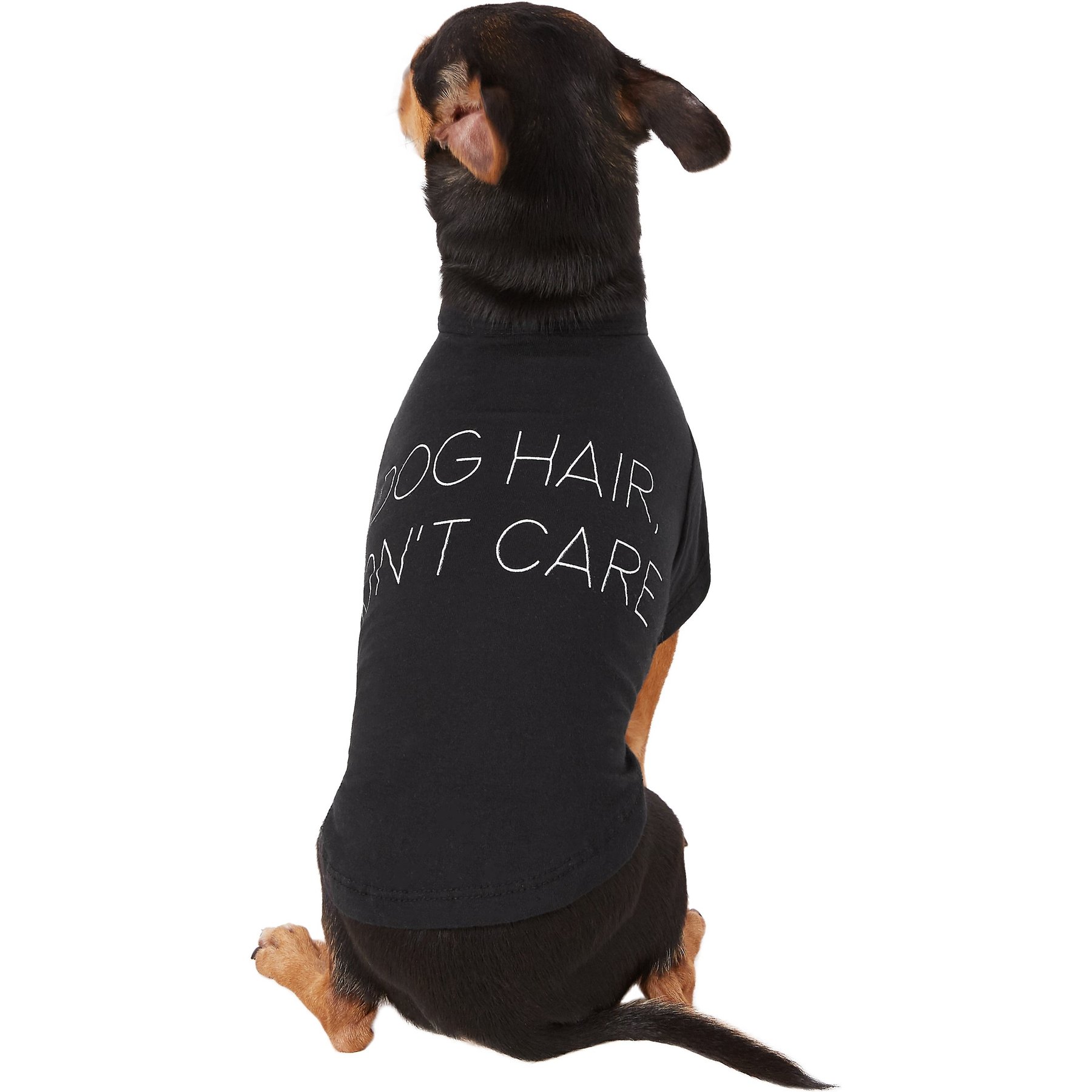 fabdog "Dog Hair, Don't Care" Dog T-Shirt, 14-in