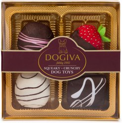 fabdog Dogiva Chocolates Squeaky Plush Dog Toy