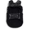 Show in main carousel: fabdog Fab Ski Leather Shearling Dog Coat, Black, 12-in slide 3 of 3