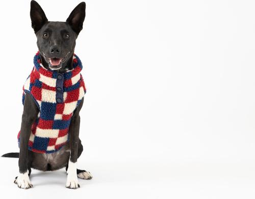 Show full view: fabdog Fab Ski Sherpa Dog Vest, Navy, 18-in slide 4 of 4