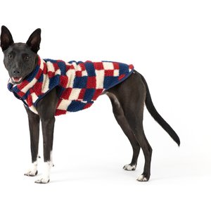 fabdog Fab Ski Sherpa Dog Vest, Navy, 22-in