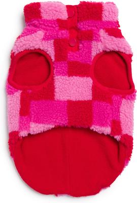 Show full view: fabdog Fab Ski Sherpa Dog Vest, Pink, 22-in slide 3 of 5
