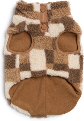 Show full view: fabdog Fab Ski Sherpa Dog Vest, Tan, 12-in slide 3 of 4
