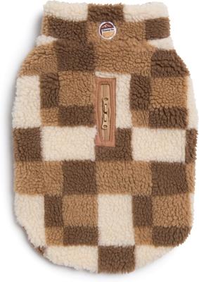 Show full view: fabdog Fab Ski Sherpa Dog Vest, Tan, 14-in slide 2 of 4