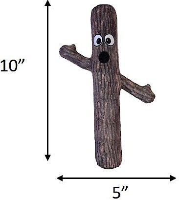 fabdog Fabtough Tree Squeaky Plush Dog Toy
