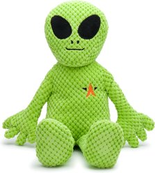 fabdog Floppy Alien Floppy Squeaky Plush Dog Toy, Green, Large