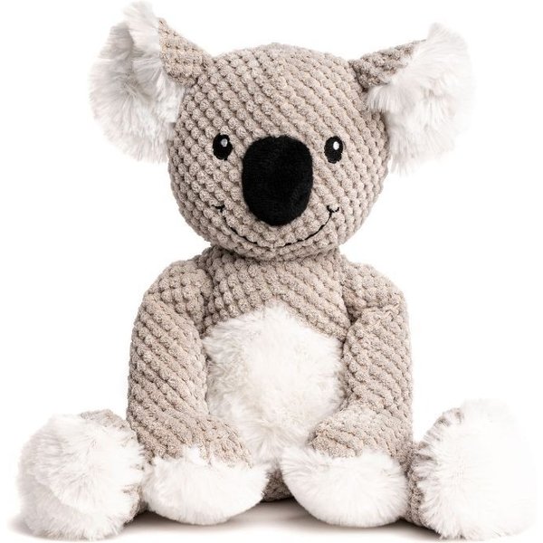 fabdog Floppy Koala Squeaky Plush Dog Toy, Gray