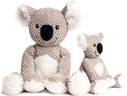 fabdog Floppy Koala Squeaky Plush Dog Toy, Gray, Small slide 2 of 4